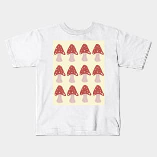 Minimalist mushroom pattern Kids T-Shirt